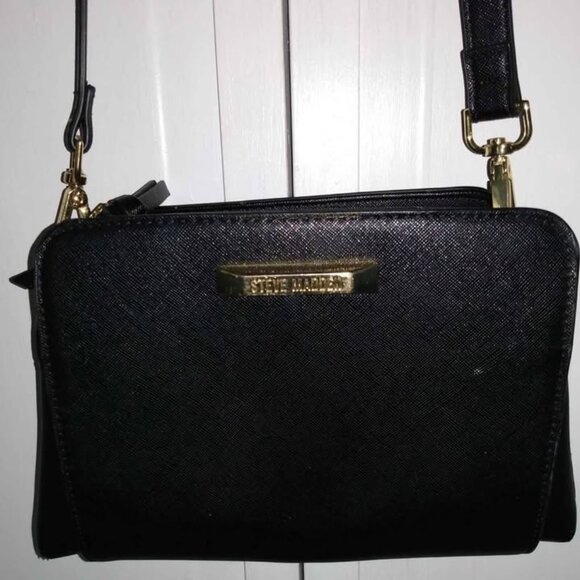 Steve Madden Black Crossbody Bag - Picture 1 of 6